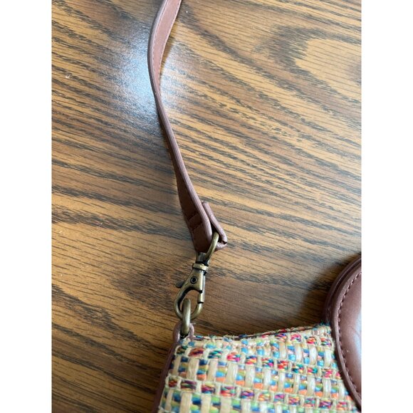 Fossil short handle woven bag with removable shoulder strap - Picture 9 of 10